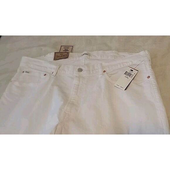 Polo Ralph Lauren The Varick Slim Straight Stretch White Jeans, Men’s 40x32, NWT - Picture 4 of 16